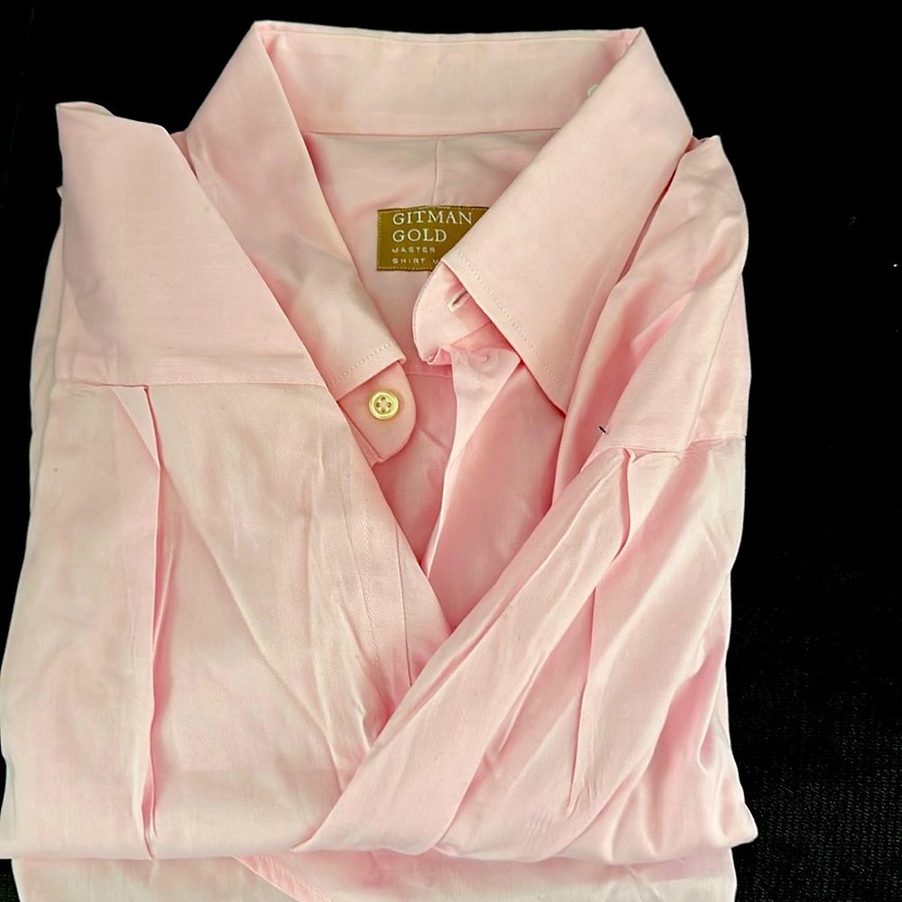 Brand new Gitman Bros Gold Men’s Large 16 1/2 33 Button Down‎ PINK